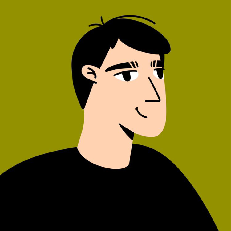 Portrait illustration of Leonid Gremyachikh